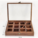 Wooden Spice Box with Spoon