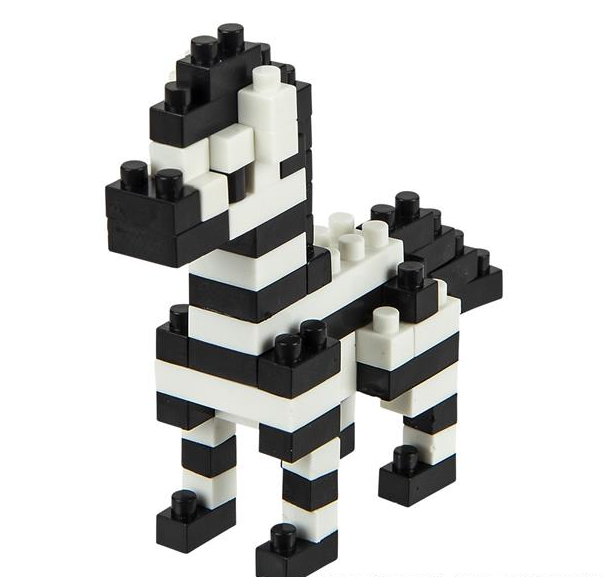 Buy MINI BLOCKS ZEBRA in Bulk