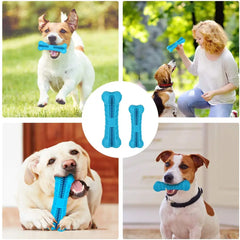 Bone Shape Soft Dog Chew Rubber Pet Teeth Cleaning Toy