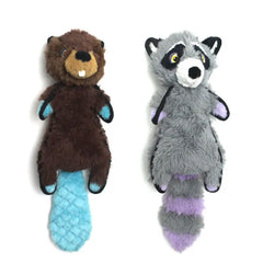 Keep Your Pet Entertained with Stuffed Animal Shape Bear Raccoon Squeaky Pet Toy