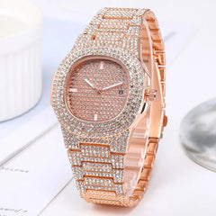 Diamond Luxury Gold Watch for Men