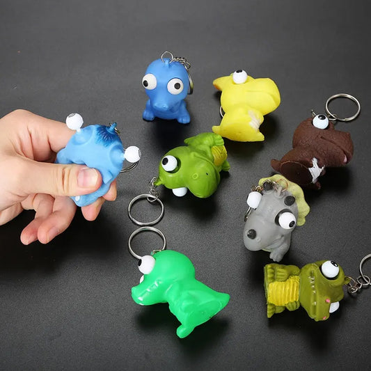 PVC Dinosaur Shape Animals Eyes Pop Out Squeeze Popping Toy