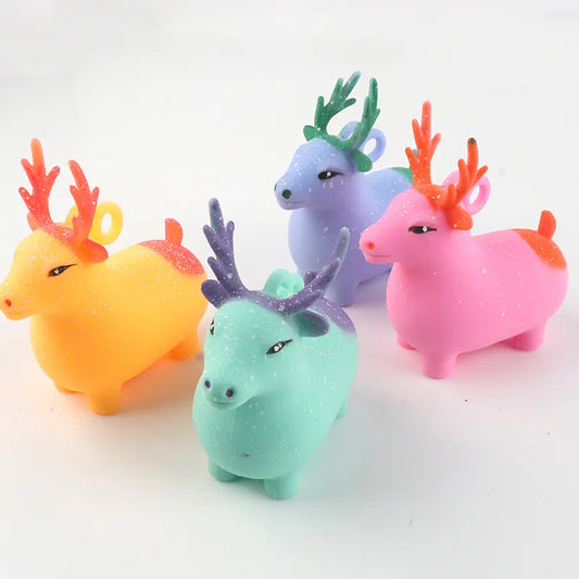 TPR Animal Deer Stretchy Squishy Sensory Toy - Perfect for Sensory Play and Stress Relief