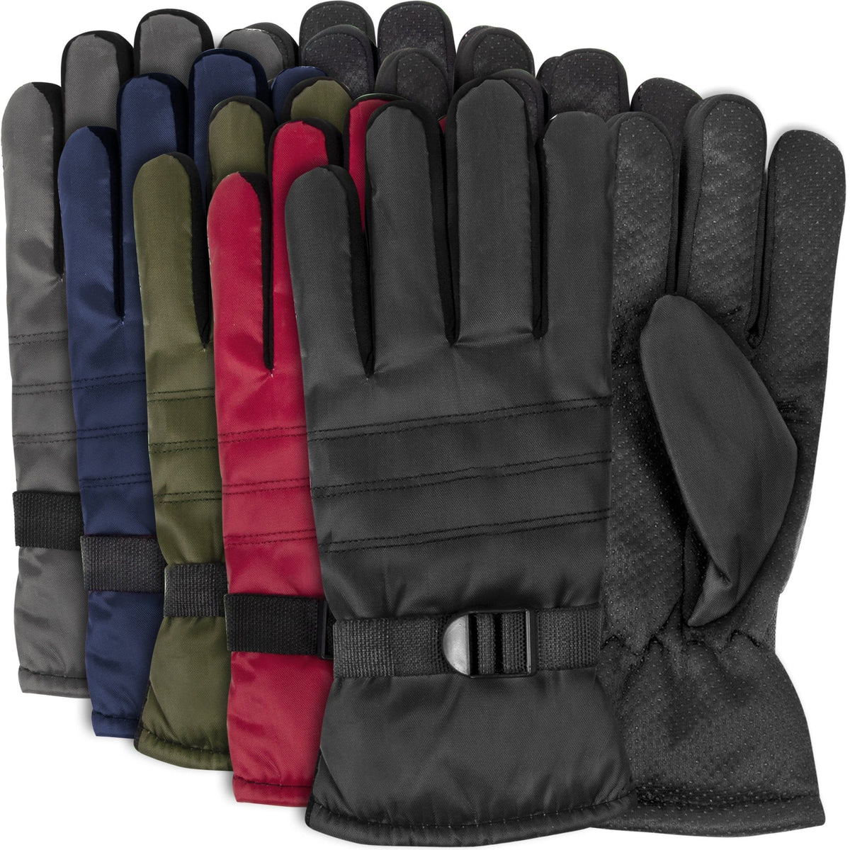 Adult Winter Gloves - 5 Assorted Colors ( 1 Case= 50Pcs)