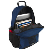 19 Inch Bungee Jacquard Cord Backpack With Padded Laptop Section - Navy (1 Case = 24 Pcs) 18.90$/PC