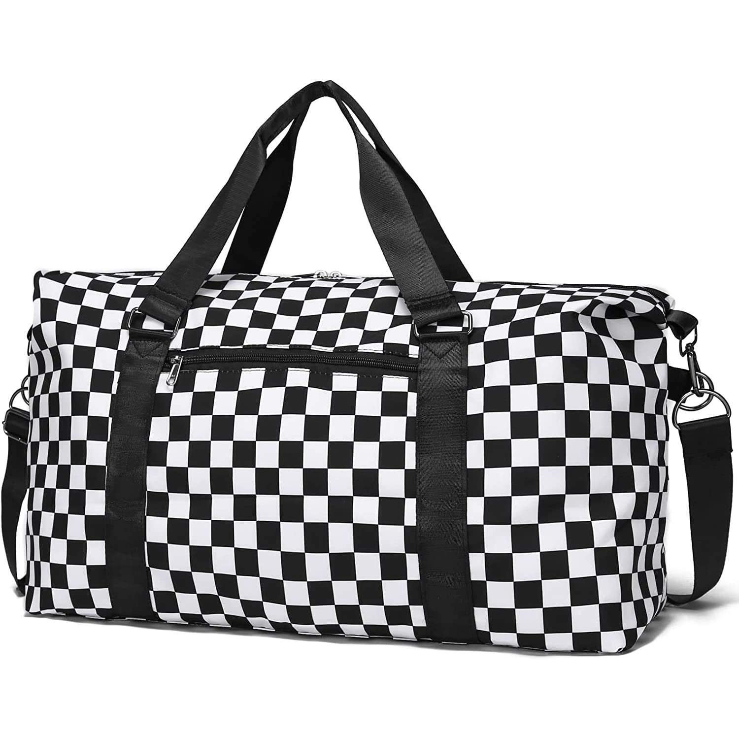 Checkered Duffle Bag