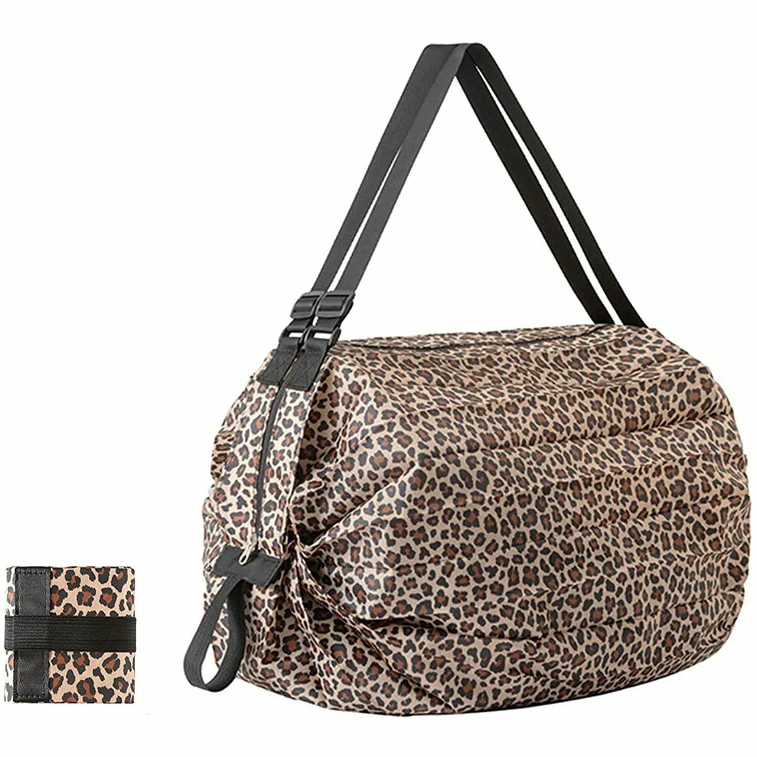 Leopard Packable Duffle Bag