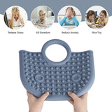 Grey Tote Bag Pop it Fidget Handbag Features