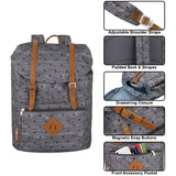 17 inch Double Buckle Backpack - Diamond Print ( 1 Case=24Pcs) 12.6$/PC