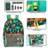 17" Jungle Backpack with 9-Piece School Supply Kit ( 1 Case=24Pcs) 7.7$/PC