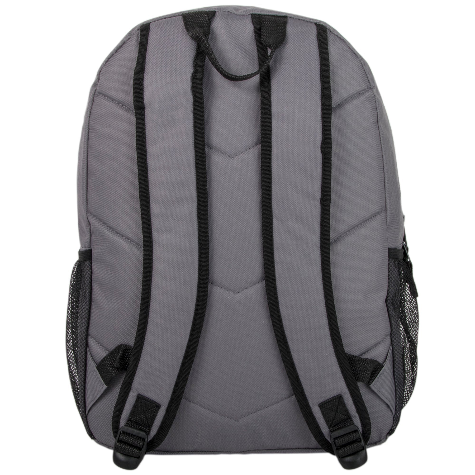 18-inch Daisy Chain Carabiner Clip Backpack w Laptop Sleeve - Gray ( 1 Case=24Pcs) 14$/PC