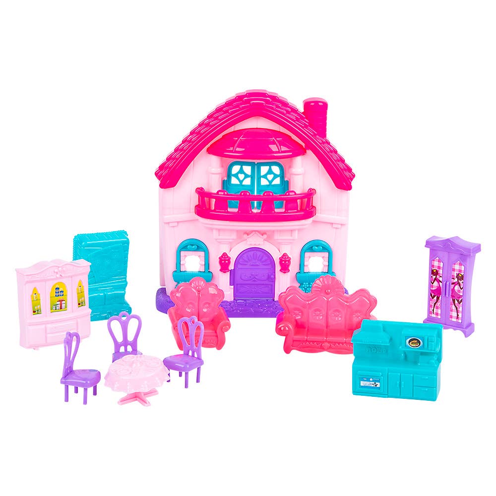 Buy Toy House Play Set -Box 13.8"x12.6" in Bulk