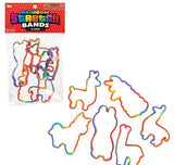 Buy LLAMA RAINBOW SILICONE STRETCH BANDS in Bulk