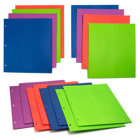 Buy 4 Assorted Colored Folders - Bulk School Supplies Wholesale Case of 200 -Folders