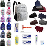 Buy Bulk Case of 12 Backpacks and 12 Winter Item Sets and 12 Hygiene Kits - Wholesale Care Package - Emergencies, Homeless, Charity