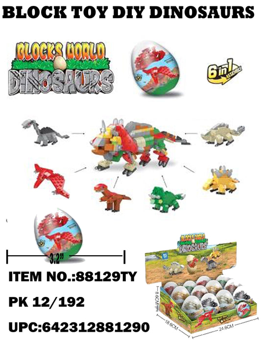 Buy Block Toy DIY Dinosaurs in Bulk