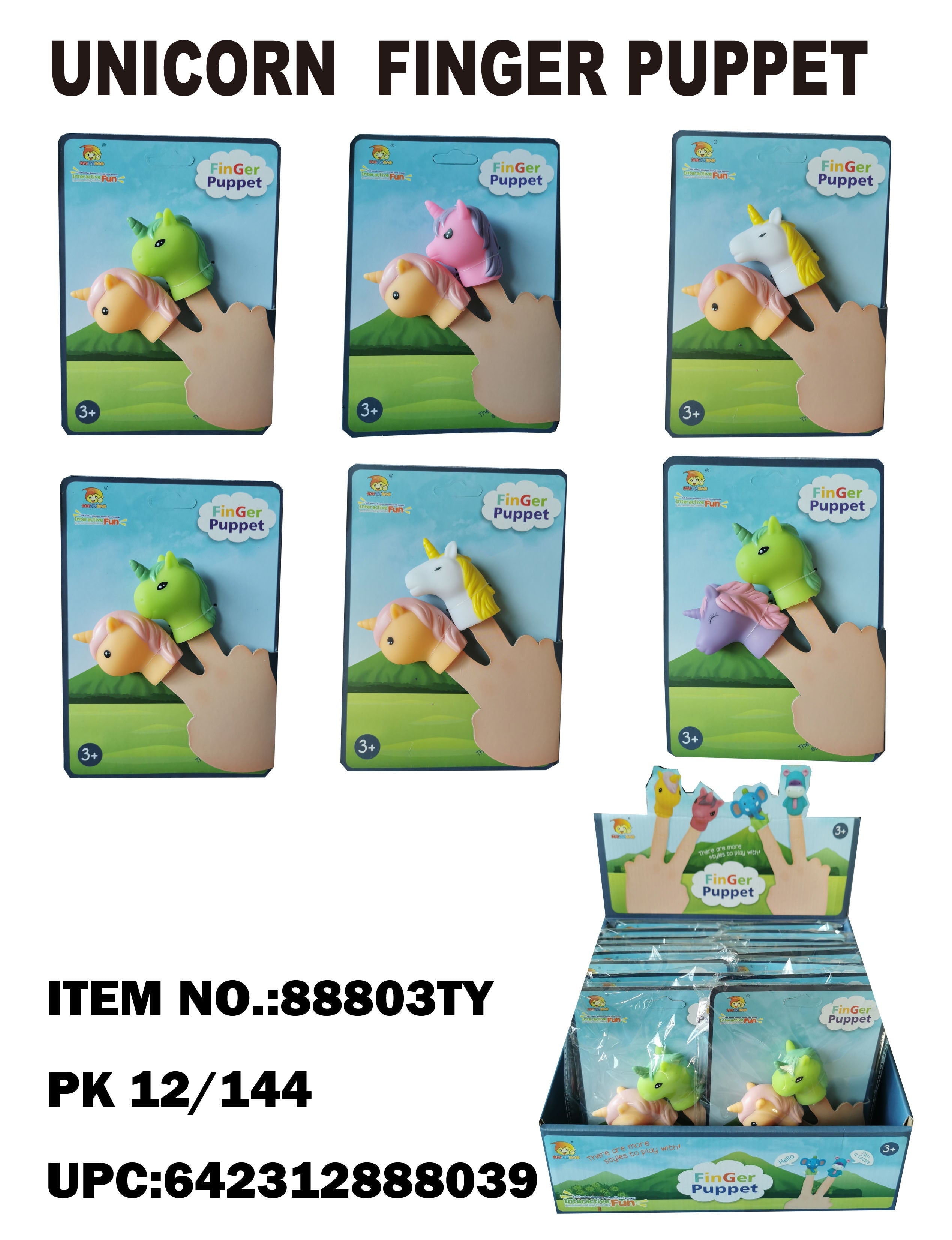 Buy UNICORN FINGER PUPPETS in Bulk Wholesale