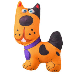 Soft Stuffed Plush Dog Toy with Fun Squeaky for Puppy Teeth Cleaning