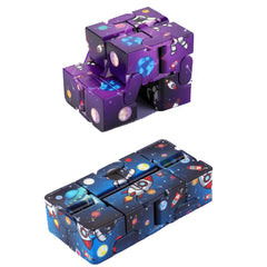 Explore the Universe with Astronaut Printing Flip Infinity Cube
