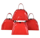 Buy 3" RED METAL COWBELL in Bulk