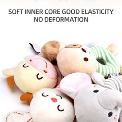 Baby Animal Cartoon Plush Rattle Toys | Soft Hand Bell | 4 Cute Designs Available