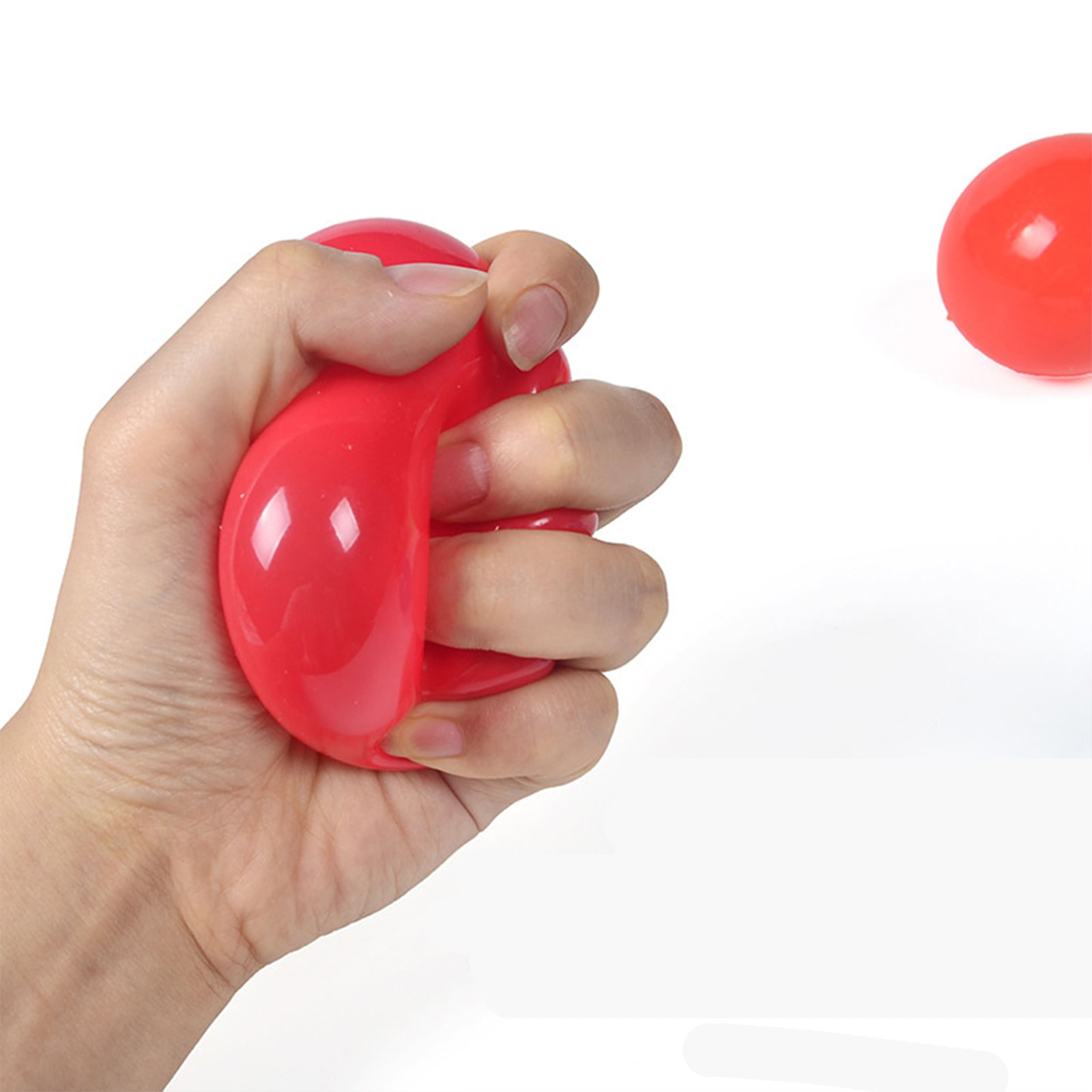 Red Squishy Dough Ball Sensory Fidget Toy