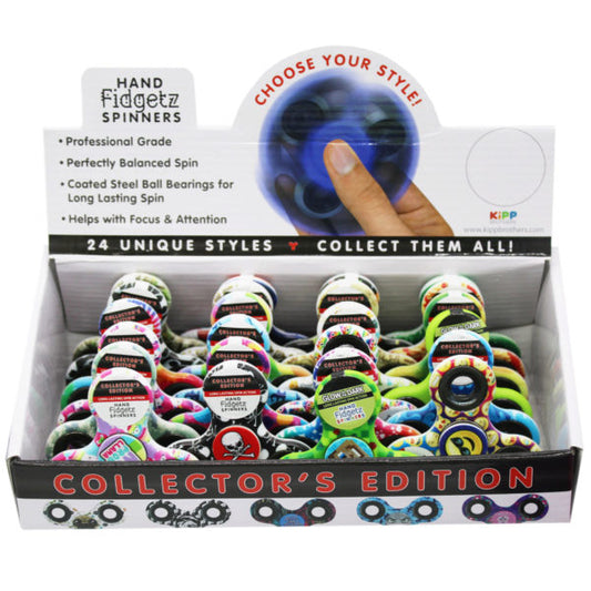 Hand Fidgetz Spinner in Assorted Collector Designs in PDQ Display