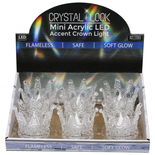 2.5 crystal mini acrylic led crown decorative liht