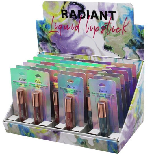 radiant liquid lipstick in countertop display