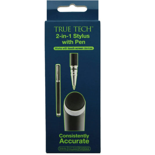 true tech 2-in-1 stylus with pen