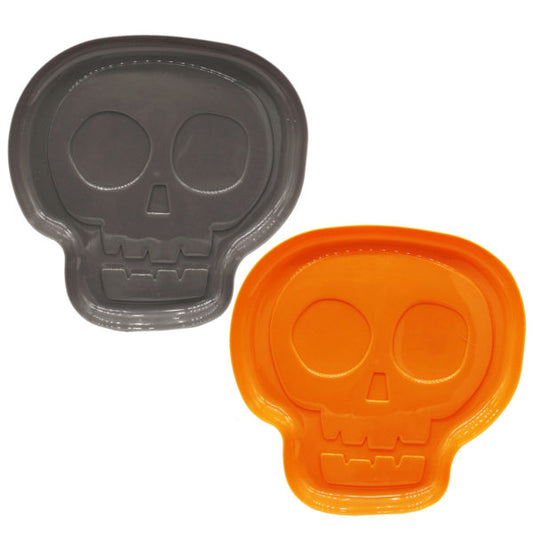 12 Assorted Plastic Skull Serving Tray MOQ-20Pcs, 1.5$/Pc