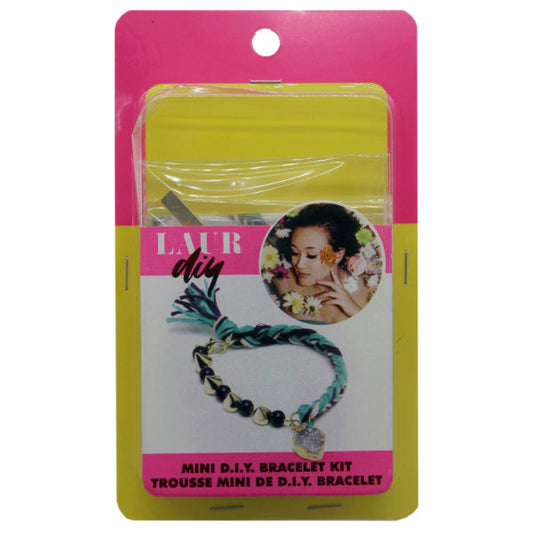 laura diy black and teal bracelet kit