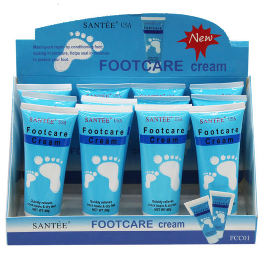 santee footcare cream in countertop display