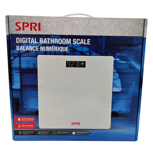 SPRI Digital Bathroom Scale in White