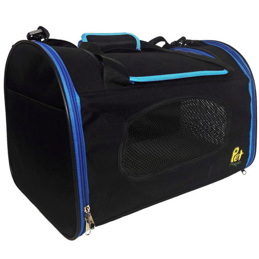 Pet Magasin 18 x 14 x 10 Foldable Pet Carrier in Blue