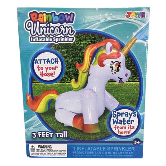 Joyin 36 Inflatable Rainbow Unicorn Yard Sprinkler