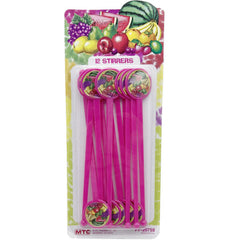 12 Piece Tropical Fruits Drink Stirrers MOQ-26Pcs, 1.22$/Pc