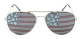 Wholesale AMERICAN FLAG MARIJUANA POT LEAVES LENS AVIATOR SUNGLASSES ( sold by the dozen or piece )