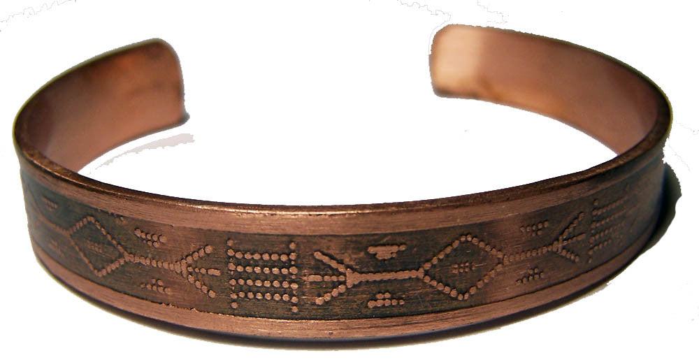 Buy PURE COPPER 22 gram NATIVE STYLE #R CUFF BRACELET Bulk Price