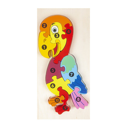 Multicolor Jigsaw Wood Puzzles For Kids - Fun and Educational Toys