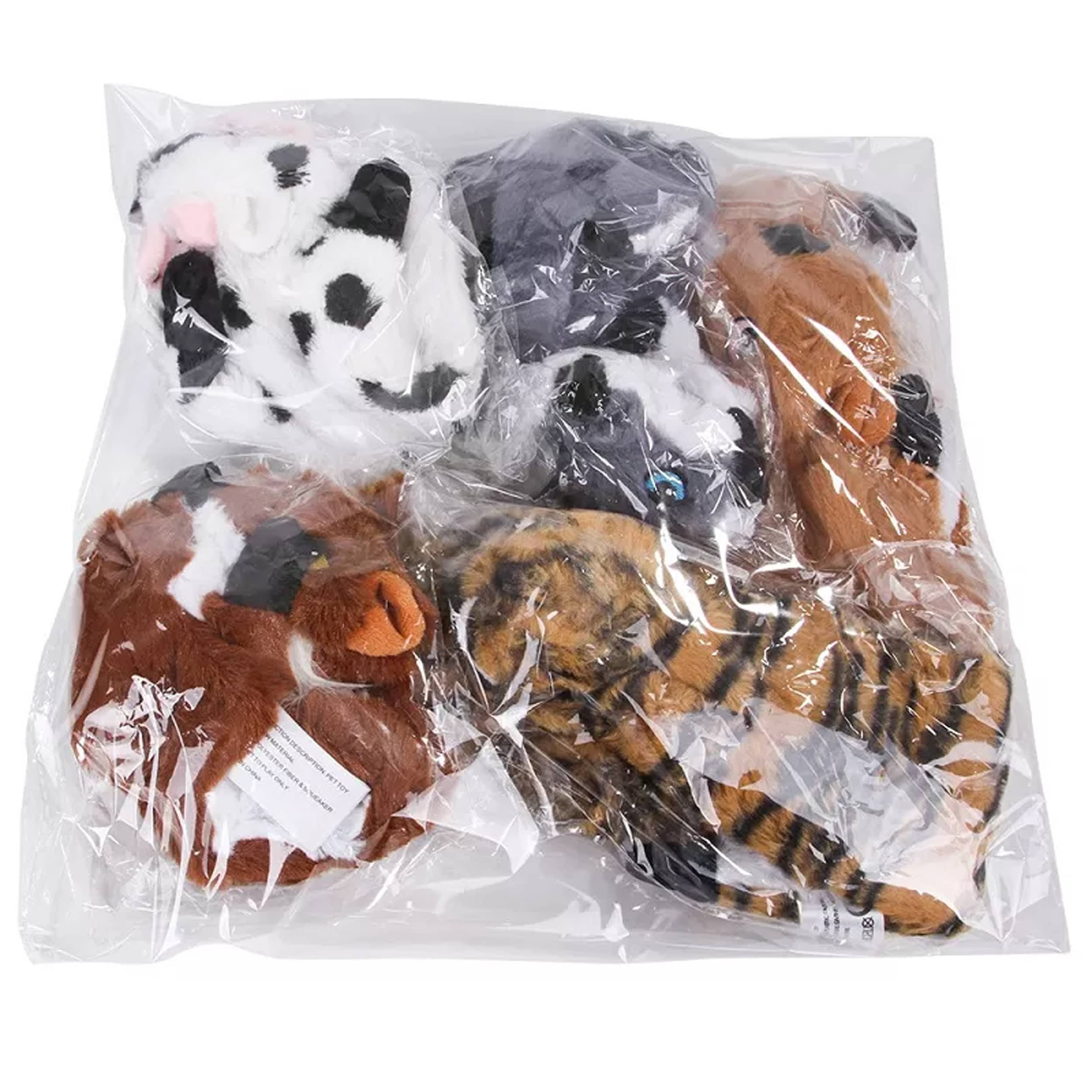 Animals Plush Dog Chew Toys With No Stuffing packing image