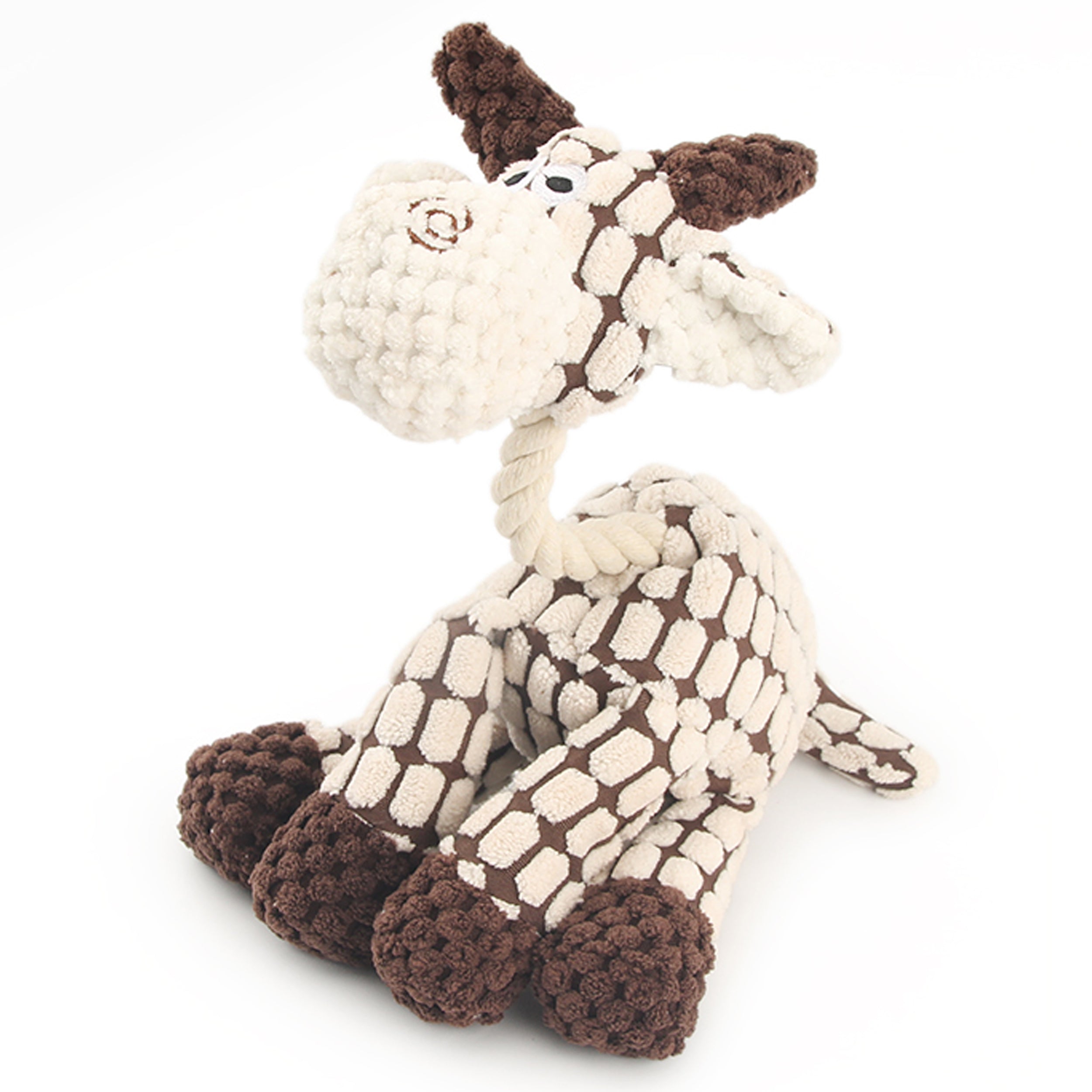 Donkey Shaped Interactive Dog Squeaky Plush Toy- Assorted