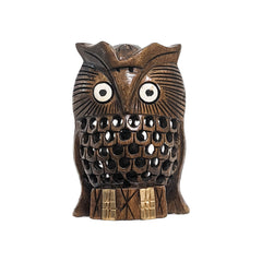 Handcrafted Wooden Owl