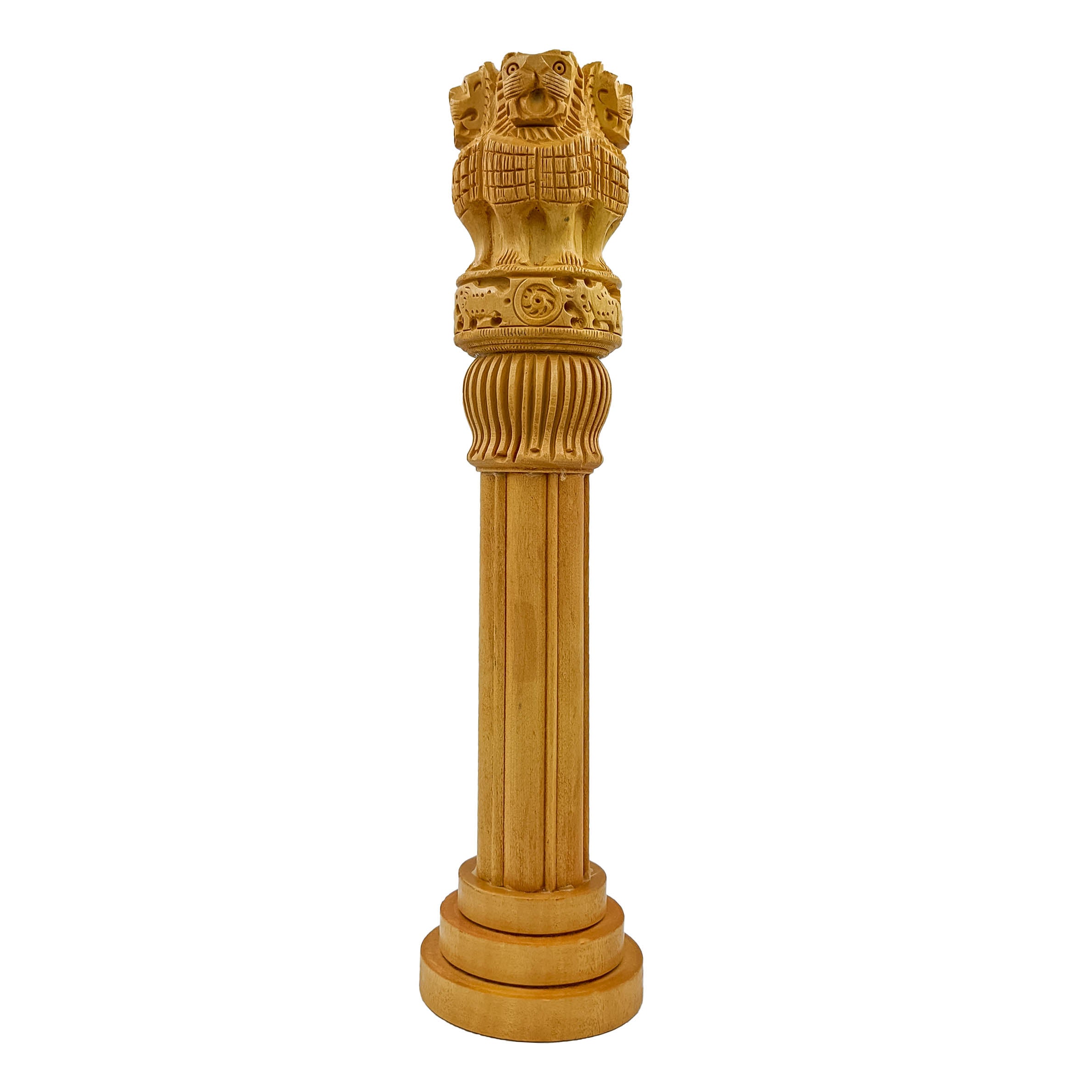 Handmade Wooden Craft Ashoka Pillar