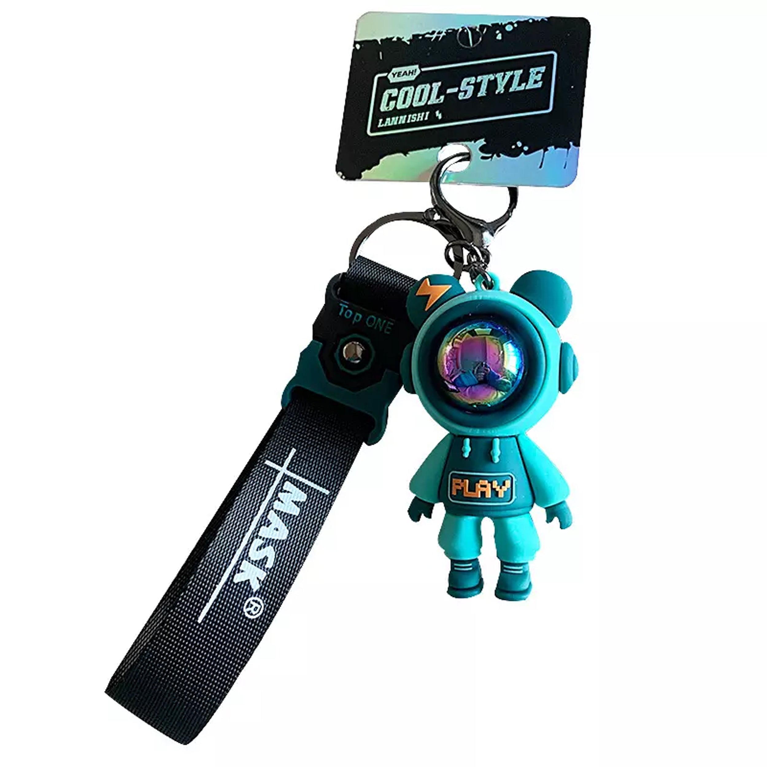 Space Man Keychain With Flap