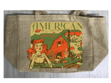 Wholesale AMERICAN HOMEGROWN MARIJUANA BURLAP TOTE BAG