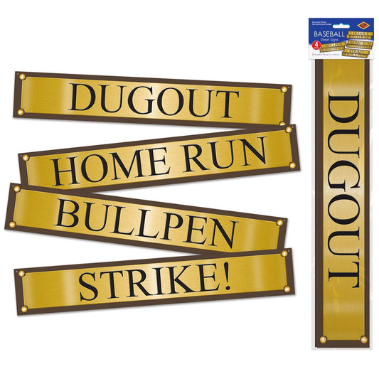 Baseball Street Sign Cutouts In Bulk