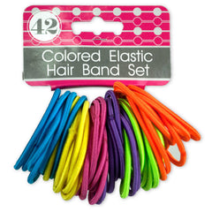 Colored Elastic Hair Bands Set