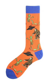 Wholesale MYTHICAL CREATURE ORANGE  Unisex Crew Socks