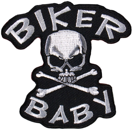 Buy Biker Baby Skull & Cross Bones 3" x 3" PatchBulk Price